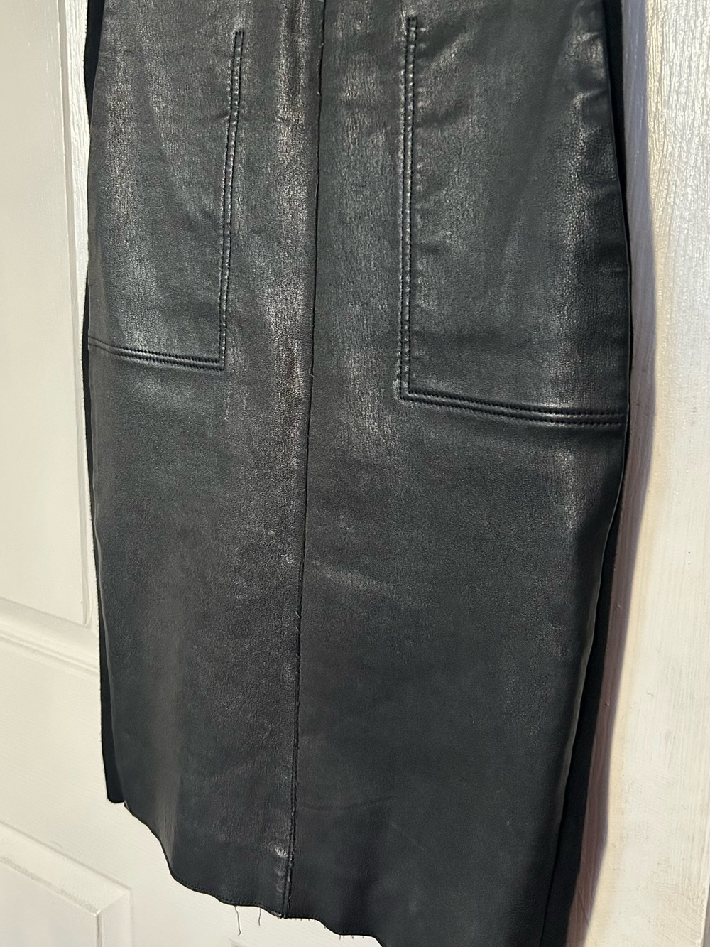 Vince Genuine Leather Sheath Dress - Picture 7 of 11